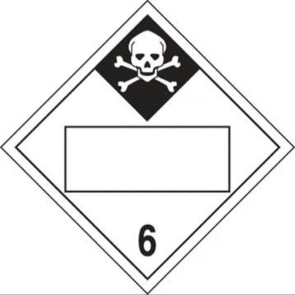 Accuform BLANK DOT PLACARD HAZARD CLASS 6 MPL462MG10 MPL462MG10 - main